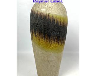 Lot 807 Large MARCELLO FANTONI Vase. Raymor Label. 