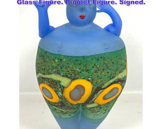 Lot 752 Giampaolo Amoruso Studio Art Glass Figure. Puppet Figure. Signed.