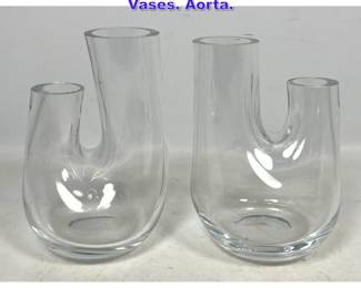 Lot 875 Piar Tom Dixon Terrarium Vases. Aorta. 
