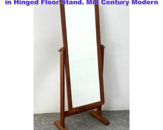 Lot 904 5 Danish Modern Teak Cheval Mirror in Hinged Floor Stand. Mid Century Modern 
