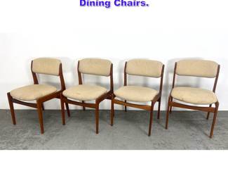 Lot 918 Set 4 Benny Linden Designs Teak Dining Chairs. 