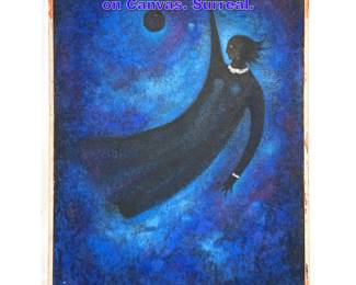 Lot 843 Andres Molinares Alvarez Painting on Canvas. Surreal. 
