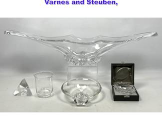 Lot 800 5pcs Mid Century Modern Crystal. Varnes and Steuben, 