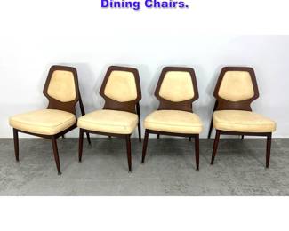 Lot 1028 Set 4 Mid Century Modern Dining Chairs. 