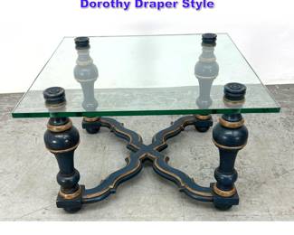 Lot 1091 Henredon Glass Top Coffee Table Dorothy Draper Style