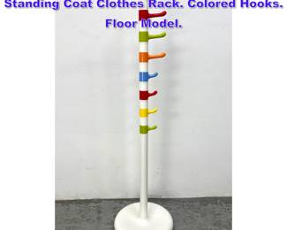Lot 896 Vintage IKEA Modular Krokig Child s Standing Coat Clothes Rack. Colored Hooks. Floor Model. 
