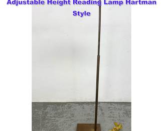 Lot 920 Bronze Patina Mid Century Adjustable Height Reading Lamp Hartman Style