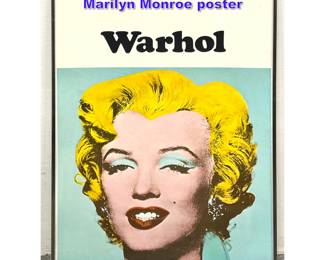 Lot 892 1971 Tate Gallery Andy Warhol Marilyn Monroe poster