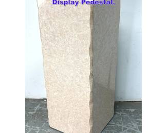 Lot 1159 Faux Stone Tall Square Column Display Pedestal. 