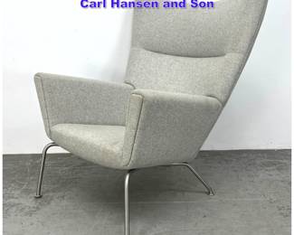 Lot 1026 Hans Wegner Wing Lounge Chair by Carl Hansen and Son