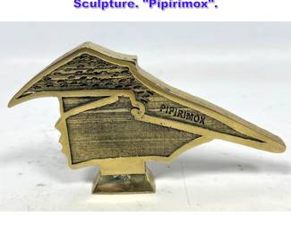 Lot 662 Bronze Pop Art Head Silhouette Sculpture. Pipirimox.