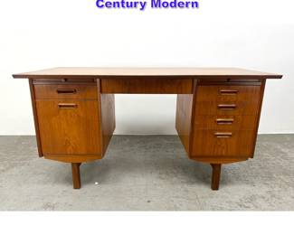 Lot 906 Danish Modern Teak Desk. Mid Century Modern 