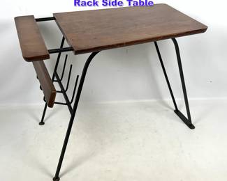 Lot 1089 Arthur Umanoff Style Magazine Rack Side Table