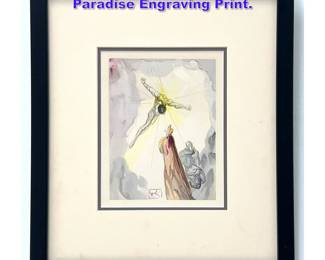 Lot 742 Salvador Dali Divine Comedy Paradise Engraving Print. 