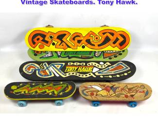 Lot 1187 5pcs Dennis Sakelson Painted Vintage Skateboards. Tony Hawk. 