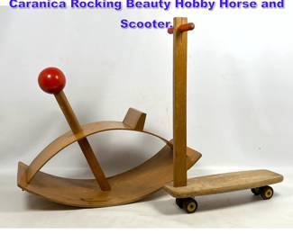 Lot 1125 2pcs Creative Playthings. Gloria Caranica Rocking Beauty Hobby Horse and Scooter. 