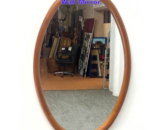 Lot 994 Vildbjerg Danish Modern Oval Wall Mirror. 