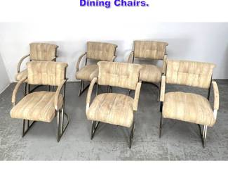 Lot 1140 Set 6 Milo Baughan Style Dining Chairs. 