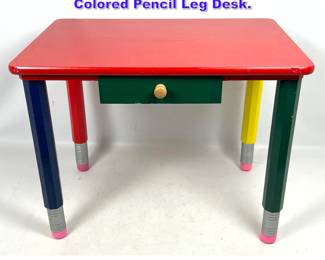 Lot 1001 Colorful PIERRE SALA Child s Colored Pencil Leg Desk. 
