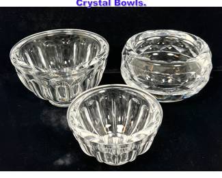 Lot 1182 Collection 3 ORREFORS Crystal Bowls.