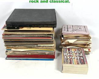 Lot 1731 Large Lot Records and 45s. Mixed rock and classical. 