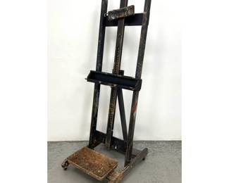 Lot 1642 Distressed wood artist Easel.