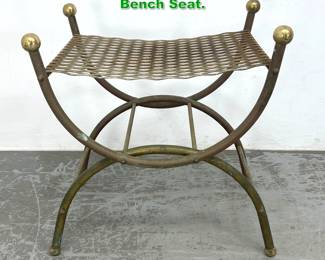 Lot 1641 Arch Form Mesh Seat Vanity Bench Seat.
