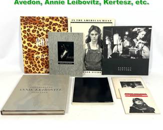Lot 1672 8 Photography Books. Richard Avedon, Annie Leibovitz, Kertesz, etc. 
