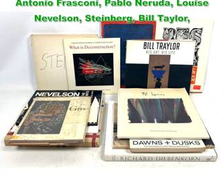 Lot 1690 Lot art Books. Mark Rothko, Antonio Frasconi, Pablo Neruda, Louise Nevelson, Steinberg, Bill Taylor,