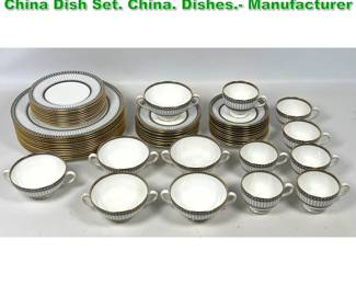 Lot 1516 53pc Wedgwood Black Colonnade China Dish Set. China. Dishes. Manufacturer 