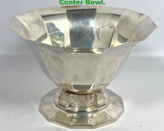 Lot 1312 Apollo French Art Deco Silverplate Center Bowl. 