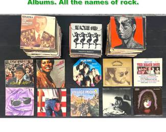 Lot 1716 167pcs Large Lot Rock Pop Record Albums. All the names of rock. 