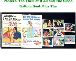 Lot 1502 Movie Ephemera. 2 Doris Day Movie Posters. The Thrill of It All and The Glass Bottom Boat. Plus The 