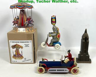 Lot 1450 4pcs Toys. Us Zone Germany Tin Windup, Tucher Walther, etc.