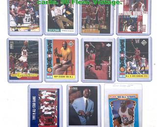 Lot 1441 11pc Michael Jordan basketball cards. 90 Fleer. Vintage.
