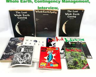 Lot 1673 Paperback Magazines and Books. Whole Earth, Contingency Management, Interview, 