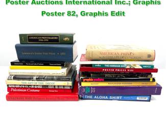 Lot 1713 19 books Lot. Matchless Posters, Poster Auctions International Inc. Graphis Poster 82, Graphis Edit