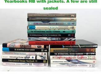 Lot 1693 20 volumes International Design Yearbooks HB with jackets. A few are still sealed