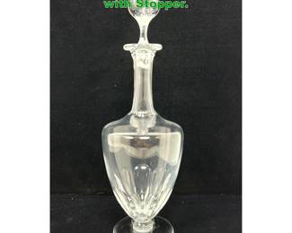 Lot 1405 Baccarat Crystal Decanter Bottle with Stopper. 