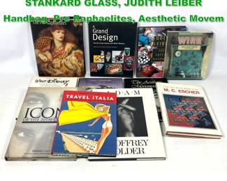 Lot 1676 11pc Eclectic Book Lot. PAUL STANKARD GLASS, JUDITH LEIBER Handbag. Pre Raphaelites, Aesthetic Movem