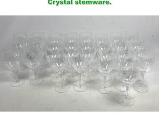 Lot 1407 30 pcs ROYAL DOULTON glass Crystal stemware. 