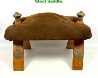 Lot 1597 Middle Eastern Camel Stool Saddle. 