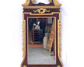 Lot 1596 Carved and Gilt Italian Wall Mirror. 
