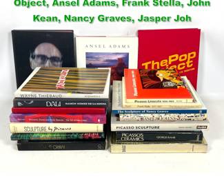 Lot 1680 17pcs Art Books. Picasso, Pop Object, Ansel Adams, Frank Stella, John Kean, Nancy Graves, Jasper Joh