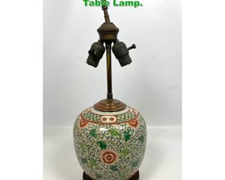 Lot 1532 Chinese Soft Paste Porcelain Table Lamp. 