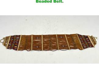 Lot 1337 Vintage Nagaland Konyak Belt. Beaded Belt.