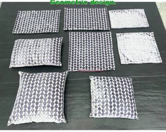 Lot 1614 Lot Velvet Pillow Covers. Geometric design. 