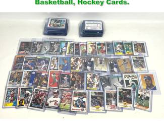Lot 1446 Lot of 106 Baseball, Football, Basketball, Hockey Cards. 