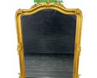 Lot 1613 Large Decorative Gilt Frame Over Mantle Mirror. 