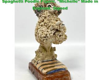 Lot 1368 BASIL MATTHEWS Ceramic Spaghetti Poodle Figure. Michelle Made in England. Signed 